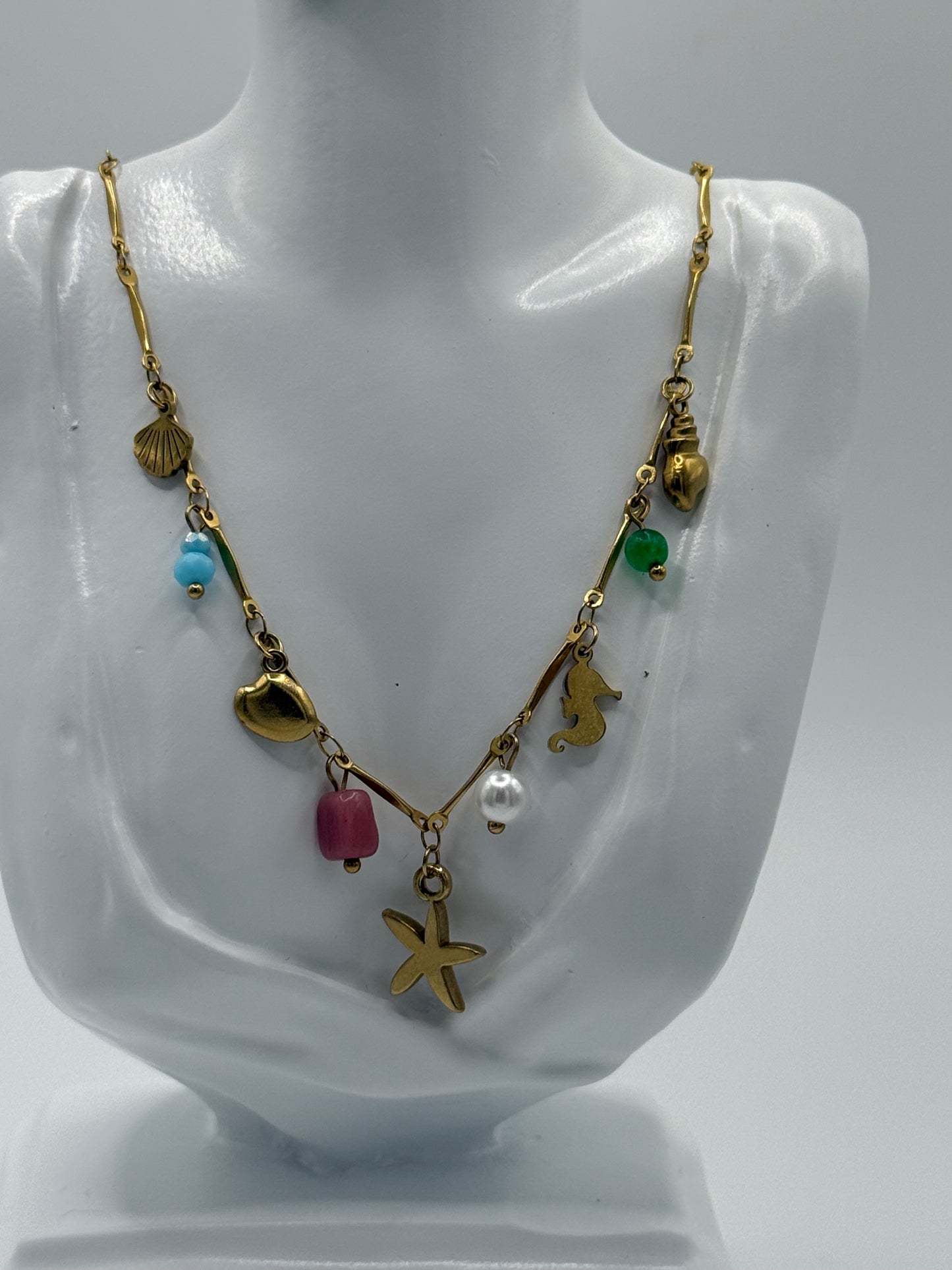 Collier Femme Charms Marins – Acier Inoxydable Sans Nickel