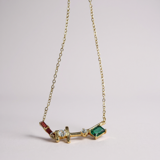 Collier fin en argent sterling 925 plaqué or 18 carats avec zirconium